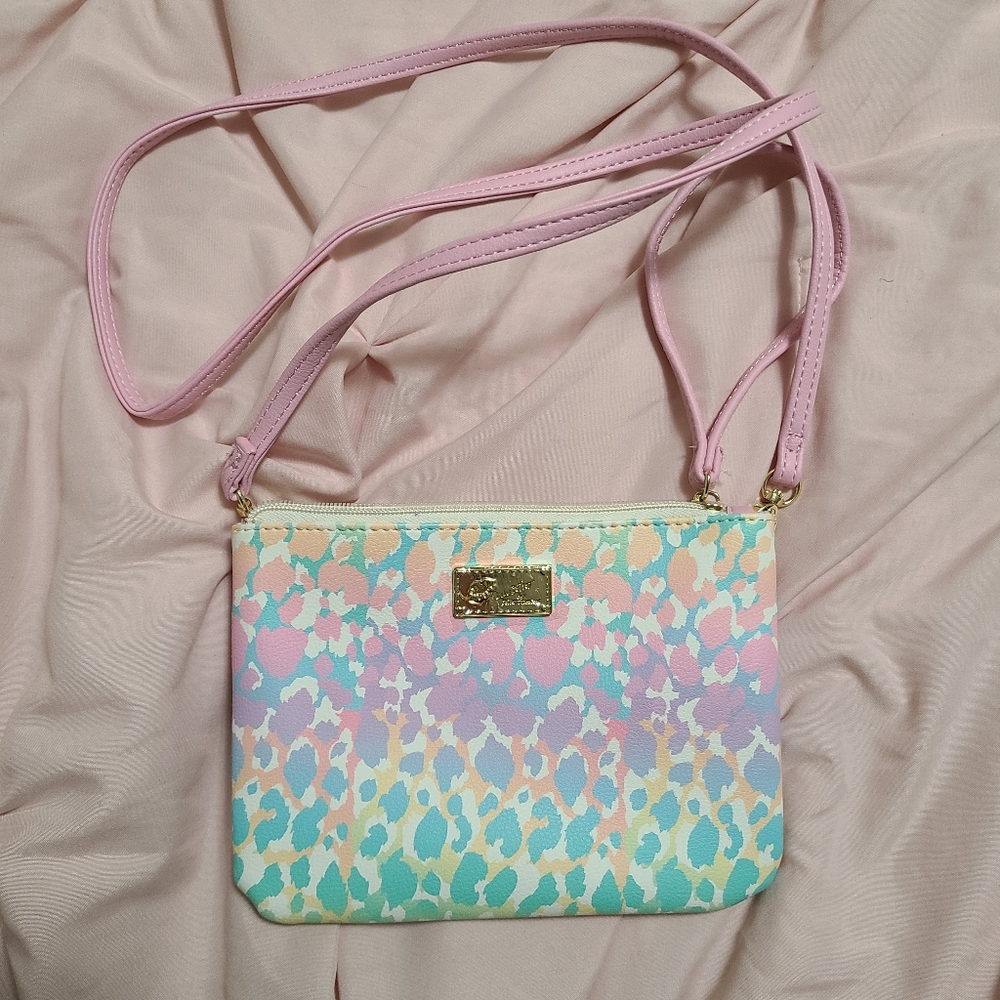 Rainbow animal print wrislet NWOT